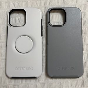 OtterBox Symmetry + Pop-Socket iPhone 13 Pro Max Phone cases (sold as pair)